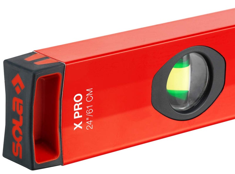 SOLA مستوى روح صندوق الألمنيوم SOLA LSX59 X PRO مع 3 أنابيب مكبرة بنسبة 60%، 59 بوصة - Image 2